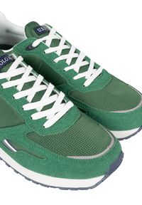 U.S. Polo Assn. Sneakersy "Tabry003" | Tabry 003 | Mężczyzna | Zielony. Kolor: zielony. Materiał: materiał, skóra ekologiczna. Wzór: nadruk, aplikacja #2