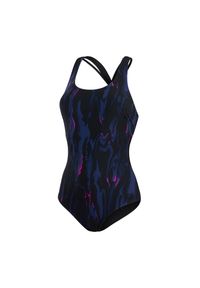 Jednoczęściowy kostium kąpielowy z nadrukiem dla kobiet Speedo Calypso. Kolor: czarny. Wzór: nadruk #1