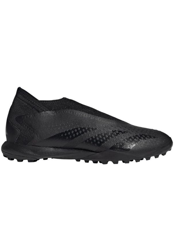 Adidas - Buty piłkarskie adidas Predator Accuracy.3 Ll Tf M GW4644 czarne. Kolor: czarny. Materiał: materiał, syntetyk. Szerokość cholewki: normalna. Wzór: nadruk. Sport: piłka nożna