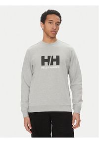 Helly Hansen Bluza Logo Crew 30395 Szary Regular Fit. Kolor: szary. Materiał: bawełna #1