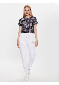 Versace Jeans Couture Spodnie dresowe 74HAAY01 Biały Regular Fit. Kolor: biały. Materiał: bawełna