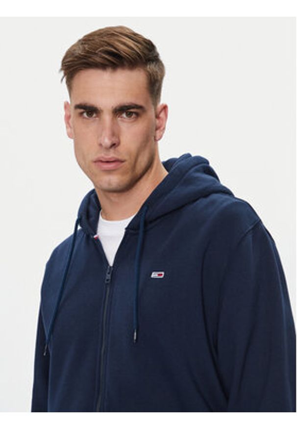 Tommy Jeans Bluza Flag DM0DM20498 Granatowy Regular Fit. Kolor: niebieski. Materiał: bawełna