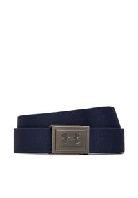Under Armour Pasek Męski M Stretch Webbing Belt 1383935-410 Granatowy. Kolor: niebieski. Materiał: materiał