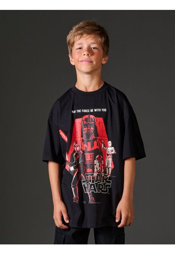Sinsay - Koszulka Star Wars - czarny. Kolor: czarny. Wzór: motyw z bajki