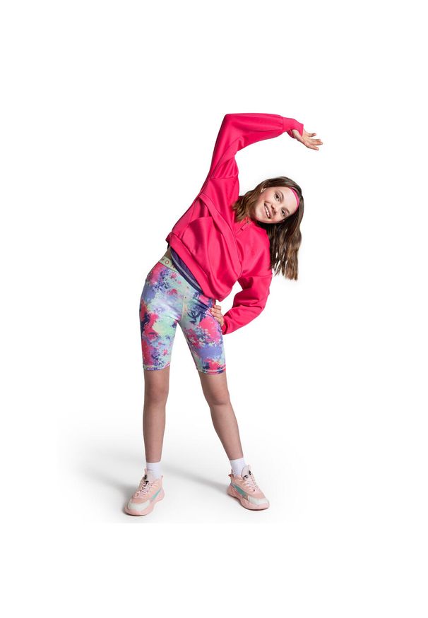 Legginsy sportowe dla dzieci Lemon Explore WL5 krótkie. Kolor: wielokolorowy. Materiał: poliester, elastan. Długość: krótkie. Styl: sportowy
