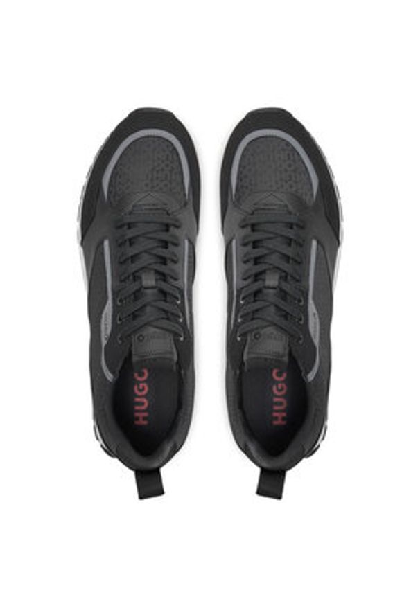 Hugo Sneakersy Icelin 50536205 Czarny. Kolor: czarny. Materiał: materiał