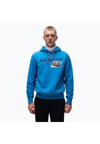 Bluza męska Napapijri B-Portalet Hooded. Kolor: niebieski