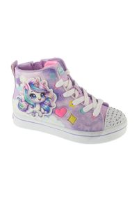 skechers - Buty sportowe Sneakersy dziewczęce, Twi-Lites 2.0 - Unicorn Glam. Kolor: różowy. Model: Skechers Sport. Sport: turystyka piesza