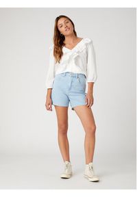 Wrangler Szorty jeansowe W25H3832W 112332447 Błękitny Regular Fit. Kolor: niebieski. Materiał: bawełna, jeans