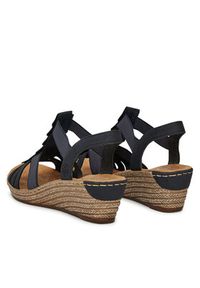 Rieker Sandały 62436-14 Granatowy. Kolor: niebieski. Materiał: syntetyk #3