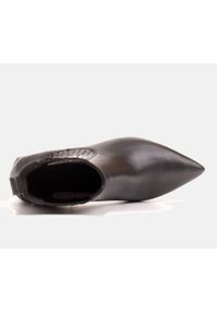 Marco Shoes Ocieplane eleganckie botki z elastyczną gumą w cholewce czarne. Kolor: czarny. Materiał: guma. Szerokość cholewki: normalna. Styl: elegancki #8