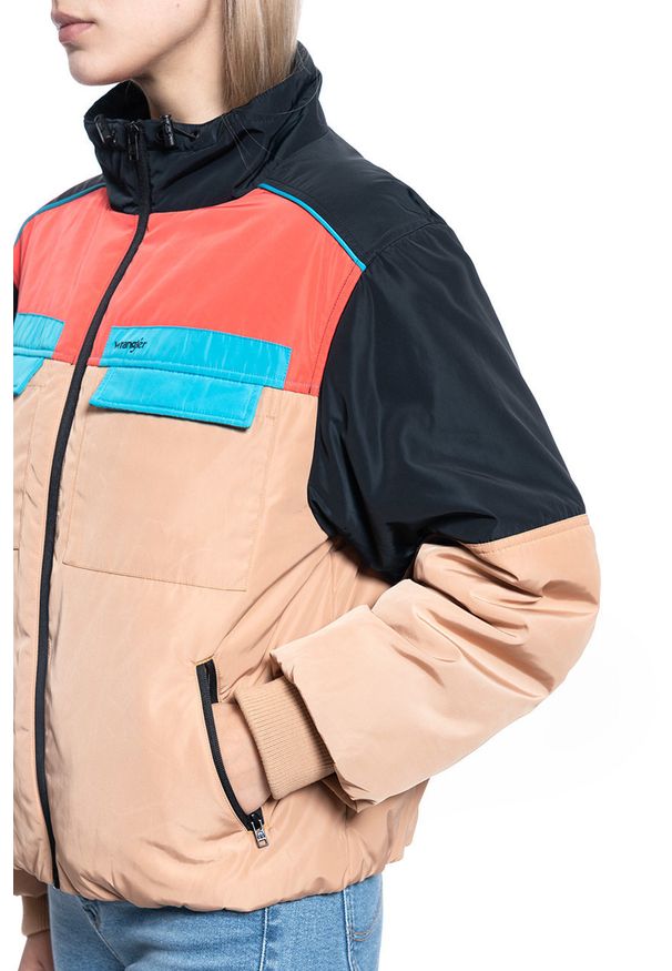 Wrangler - DAMSKA KURTKA PRZEJŚCIOWA WRANGLER UTILITY JACKET PYRAMID SAND W4Q1YJC01 112129191