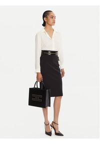 Elisabetta Franchi Spódnica ołówkowa GO-130-56E2 Czarny Regular Fit. Kolor: czarny. Materiał: syntetyk