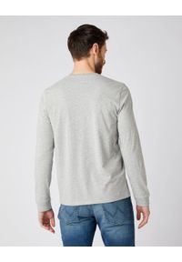 Wrangler - WRANGLER LS BIKER TEE MĘSKA KOSZULKA Z DŁUGIM RĘKAWEM MID GREY MEL W7K5D3X37. Długość rękawa: długi rękaw. Długość: długie #4