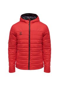 Parka Hummel Quilted North. Kolor: wielokolorowy, czerwony, różowy. Sezon: zima. Sport: piłka nożna #1