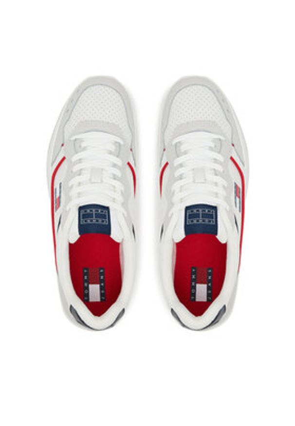 Tommy Jeans Sneakersy Tjm Cupsole Elevated EM0EM01585 Écru. Materiał: skóra