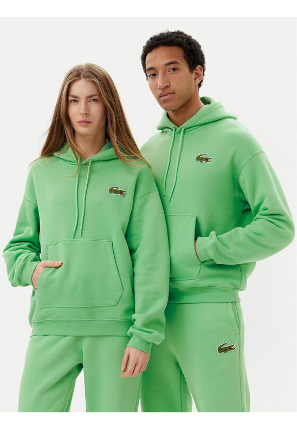 Lacoste Bluza SH2754 Zielony Relaxed Fit. Kolor: zielony. Materiał: bawełna
