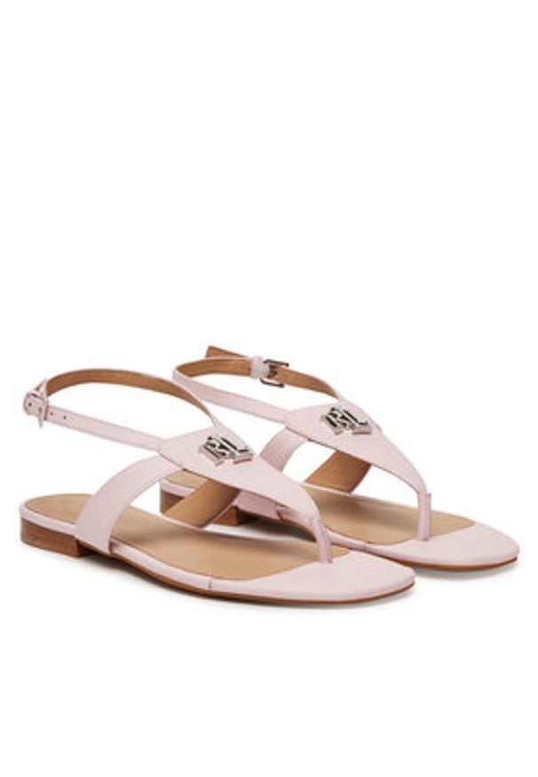 Lauren Ralph Lauren - LAUREN RALPH LAUREN Sandały Everley 802959146008 Różowy. Kolor: różowy. Materiał: skóra