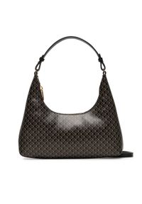 Calvin Klein Torebka Emblem Aop Conv Shoulder Bag LV04F3298G Czarny. Kolor: czarny. Materiał: skórzane