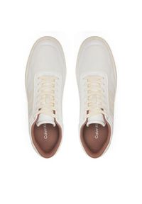 Calvin Klein Sneakersy Low Top Lace Up Logo HM0HM01653 Biały. Kolor: biały. Materiał: skóra #6