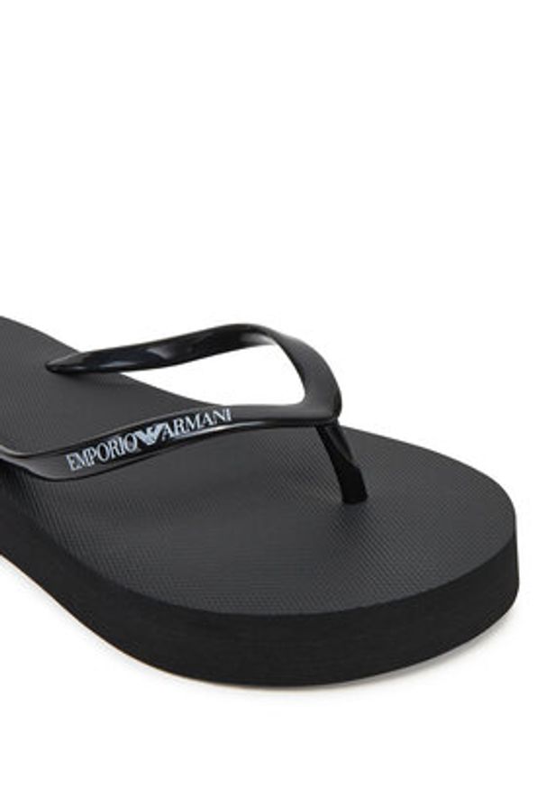 Emporio Armani Japonki XVQS09 XN118 00002 Czarny. Kolor: czarny. Materiał: syntetyk