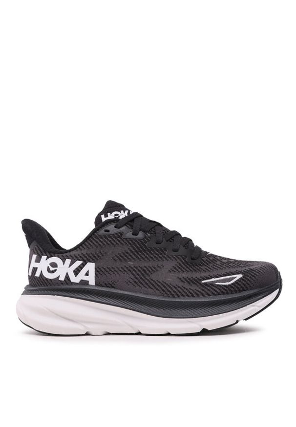 HOKA - Hoka Buty do biegania Clifton 9 Wide 1127896 Czarny. Kolor: czarny. Materiał: mesh, materiał