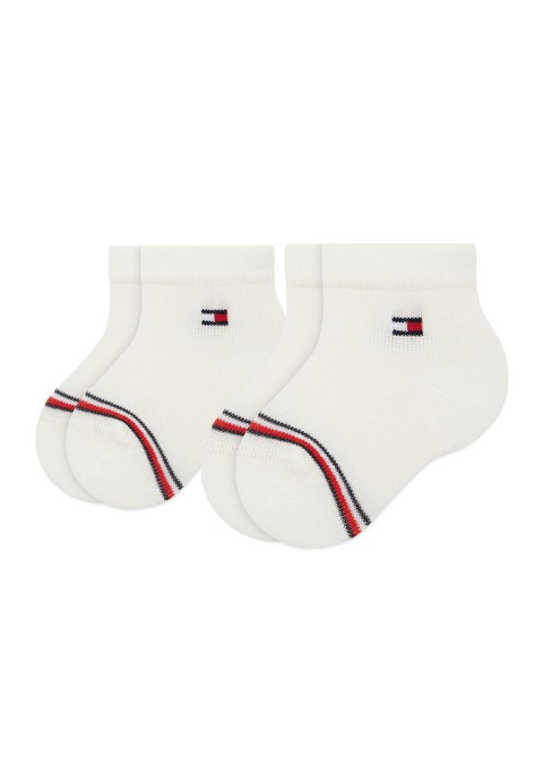 TOMMY HILFIGER - Skarpety długie Tommy Hilfiger. Kolor: biały