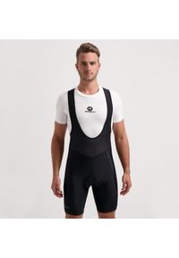 ROGELLI - Spodenki rowerowe męskie Rogelli ECON, na szelkach. Kolor: czarny. Sport: kolarstwo #1