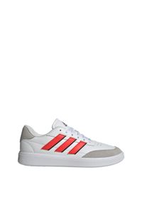 Adidas - Buty Courtblock. Okazja: na co dzień. Kolor: czerwony, biały, szary, wielokolorowy. Sport: turystyka piesza