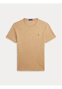 Polo Ralph Lauren T-Shirt 710740727072 Beżowy Slim Fit. Typ kołnierza: polo. Kolor: beżowy. Materiał: bawełna #6