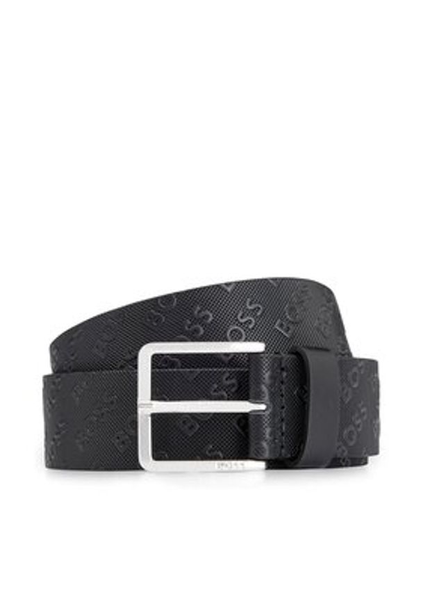 BOSS - Boss Pasek Męski 50496762 Czarny. Kolor: czarny. Materiał: skóra