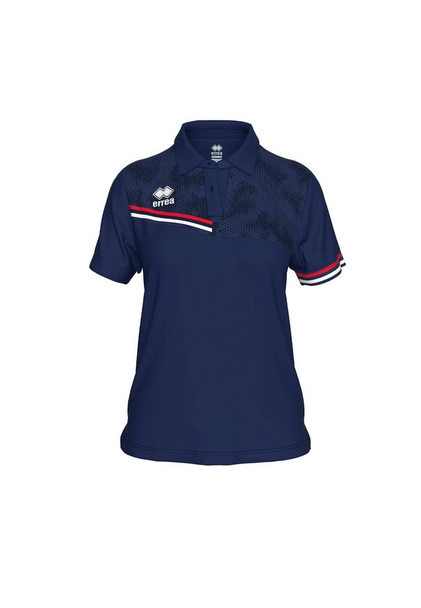 ERREA - Polo Errea Eden Polo Mc Ad Damskie. Typ kołnierza: polo. Kolor: niebieski