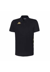 Polo Kappa Gastio. Typ kołnierza: polo. Kolor: wielokolorowy, czarny. Długość rękawa: krótki rękaw. Długość: krótkie. Sport: piłka nożna #1