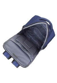 Wittchen - Męski plecak na laptopa 15,6” z boczną kieszenią. Kolor: niebieski. Materiał: poliester. Styl: casual, klasyczny #4