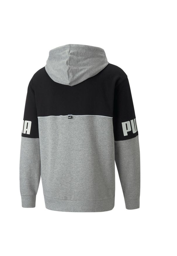 Bluza z kapturem z pełnym zamkiem błyskawicznym Puma Power Colorblock TR. Typ kołnierza: kaptur. Kolor: wielokolorowy, czarny, szary