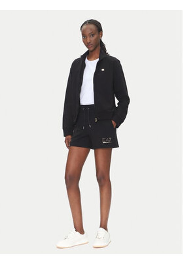 EA7 Emporio Armani Szorty sportowe 7W000269 AF12482 UC001 Czarny Regular Fit. Kolor: czarny. Materiał: syntetyk