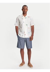 United Colors of Benetton - United Colors Of Benetton Koszula 5HPWUQ05B Beżowy Regular Fit. Kolor: beżowy. Materiał: bawełna #3