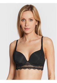 Wonderbra Biustonosz z fiszbiną WB000B2P Czarny. Kolor: czarny. Materiał: syntetyk #1