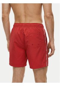 Calvin Klein Swimwear Szorty kąpielowe LV00N61002 Czerwony Regular Fit. Kolor: czerwony. Materiał: syntetyk #3