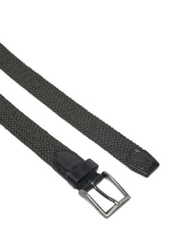 Guess Pasek Męski BMSOFW P5235 Khaki. Kolor: brązowy. Materiał: materiał