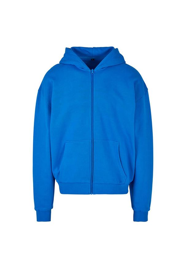 BUILD YOUR BRAND - Bluza Z Kapturem Dla Dorosłych Unisex Ultra Heavy Zapinana Na Zamek Błyskawiczny. Typ kołnierza: kaptur. Kolor: niebieski
