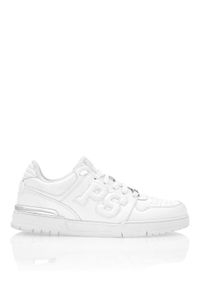 Plein Sport Sneakersy Viper I FAES USC0798 SLE004N Biały. Kolor: biały. Materiał: skóra