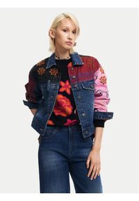 Desigual Kurtka jeansowa Madrid 24WWED15 Kolorowy Regular Fit. Materiał: bawełna. Wzór: kolorowy