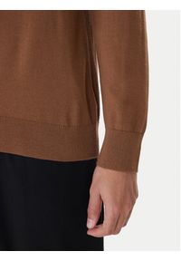 Calvin Klein Golf LV04LD318G Brązowy Regular Fit. Typ kołnierza: golf. Kolor: brązowy. Materiał: wełna #4