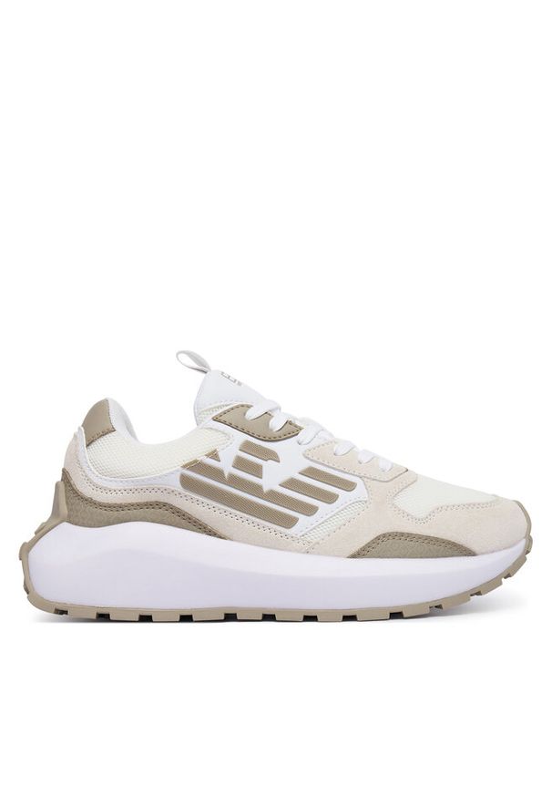 Sneakersy EA7 Emporio Armani. Kolor: beżowy