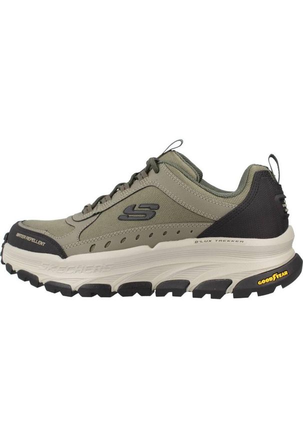 skechers - Buty do chodzenia męskie Skechers Dlux Trekker. Kolor: wielokolorowy. Materiał: syntetyk, tkanina, skóra. Sport: turystyka piesza