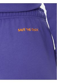 Save The Duck Spodnie dresowe DF1192W CLEE20 Fioletowy Regular Fit. Kolor: fioletowy. Materiał: bawełna #4