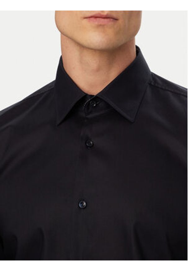 BOSS Koszula H-Hank 50560704 Granatowy Slim Fit. Kolor: niebieski. Materiał: bawełna