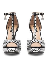 Nine West Sandały NISA SY015-1NW Czarny. Kolor: czarny. Materiał: materiał #3