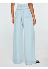 Big-Star - spodnie damskie jeansowe wide niebieskie colette 163. Okazja: na co dzień. Stan: podwyższony. Kolor: niebieski. Styl: elegancki, casual, klasyczny #4